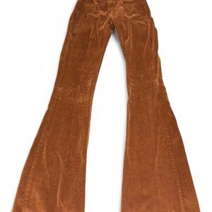 lucky brand brown corduroy high waisted flares